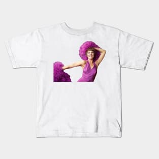 Julie Andrews Purple Cheerleader Kids T-Shirt